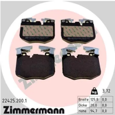 Zimmermann fékbetétkészlet, tárcsafék 22425.200.1 fékbetét