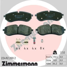 Zimmermann fékbetétkészlet, tárcsafék 22492.200.2 autóalkatrész
