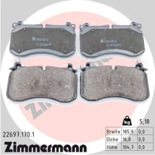 Zimmermann fékbetétkészlet, tárcsafék 22697.170.1 autóalkatrész
