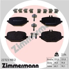 Zimmermann fékbetétkészlet, tárcsafék 22723.190.2 autóalkatrész