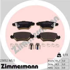 Zimmermann fékbetétkészlet, tárcsafék 23052.165.1 autóalkatrész