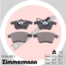 Zimmermann fékbetétkészlet, tárcsafék 23746.185.1 autóalkatrész