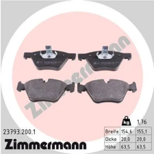 Zimmermann fékbetétkészlet, tárcsafék 23793.200.1 autóalkatrész