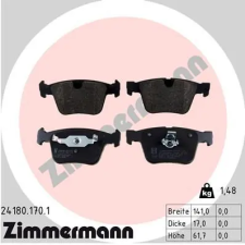 Zimmermann fékbetétkészlet, tárcsafék 24180.170.1 autóalkatrész