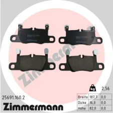 Zimmermann fékbetétkészlet, tárcsafék 25691.160.2 fékbetét