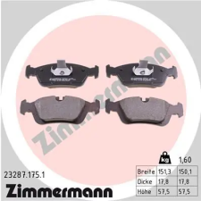 Zimmermann fékbetétkészlet, tárcsafék ZIMMERMANN 23287.175.1 autóalkatrész