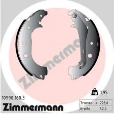 Zimmermann fékpofakészlet 10990.160.3 autóalkatrész