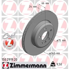 Zimmermann féktárcsa 150.2919.20 autóalkatrész