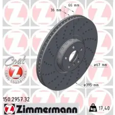 Zimmermann féktárcsa 150.2957.32 autóalkatrész