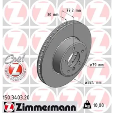 Zimmermann féktárcsa 150.3403.20 autóalkatrész