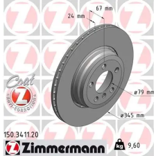 Zimmermann féktárcsa 150.3411.20 autóalkatrész