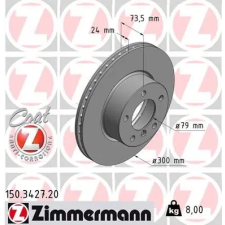 Zimmermann féktárcsa 150.3427.20 autóalkatrész