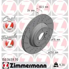 Zimmermann féktárcsa 150.3459.70 autóalkatrész