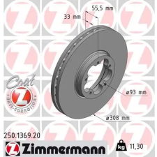 Zimmermann féktárcsa 250.1369.20 autóalkatrész