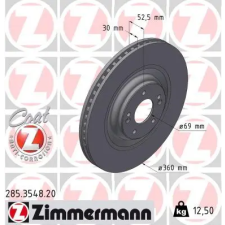 Zimmermann féktárcsa 285.3548.20 autóalkatrész