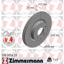 Zimmermann féktárcsa 370.3054.20 autóalkatrész