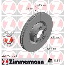 Zimmermann féktárcsa 460.1575.20 autóalkatrész
