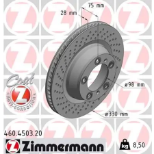 Zimmermann féktárcsa 460.4503.20 autóalkatrész