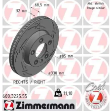 Zimmermann féktárcsa 600.3225.55 autóalkatrész