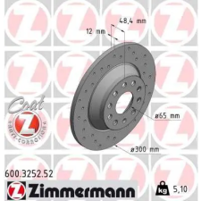 Zimmermann féktárcsa 600.3252.52 autóalkatrész