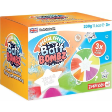 Zimpli Kids Baff Bombz: Szivárvány színű fürdőbomba szett - Csillag alakú (3 db/csomag) fürdőszobai játék