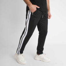  Zip Line Pants - fekete oldalcsíkos nadrág - Méret: L