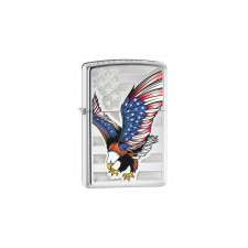 Zippo 28449 Zippo öngyújtó, magasfényű króm színben - Sas, ajándék 50DR Zippo díszdobozban konyhai eszköz