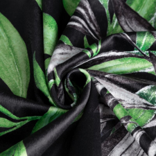  Zoja Pierre Cardin bársony sötétítő függöny Fekete/zöld 140x270 cm lakástextília