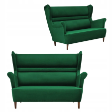  Zoja Skandináv Szárnyas Kanapé, Nem Átalakítható Family Furniture Zöld Cipő bútor