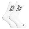  Zokni Styx magas fehér fekete logóval (HV1061) XL