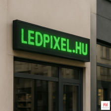  Zöld beltéri LED fényújság - P10, 96x80 cm led rendszer tartozék