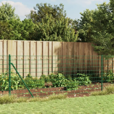  zöld dróthálós kerítés cövekekkel 1,1x10 m kerti bútor