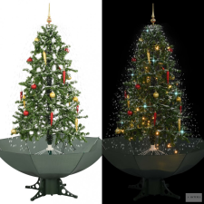  Zöld havazó karácsonyfa ernyő alakú talppal 170 cm műfenyő