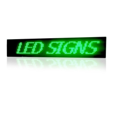 Zöld kültéri led fényújság , futófény 197x69 cm led rendszer tartozék
