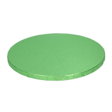 Zöld színű, kör alakú tortadob – 30 cm sütés és főzés
