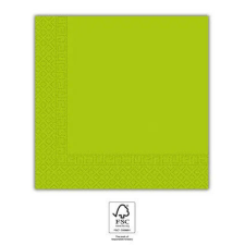 Zöld Unicolour Light Green szalvéta 20 db-os 33x33 cm FSC papírárú, csomagoló és tárolóeszköz