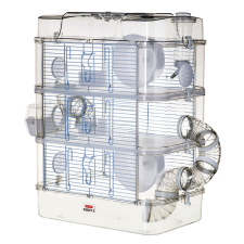 Zolux Rody 3 Trio Rágcsáló ketrec - Fehér (41 x 27 x 53 cm) ketrec, szállítóbox rágcsálóknak