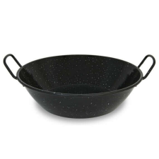 Zománcozott mély Paella serpenyő 28 cm edény
