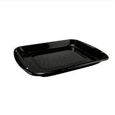  Zománcozott Tepsi 41,8*32,5 cm fekete 0,8mm Perfect Home edény