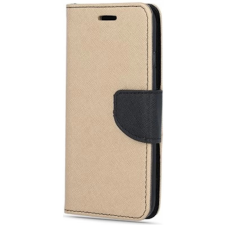 Zone Fancy Book oldalra nyitható tok iPhone 15 Plus arany-fekete tok és táska