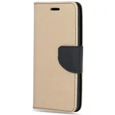 Zone Fancy Book oldalra nyitható tok iPhone 15 Pro arany-fekete tok és táska