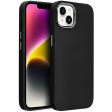 Zone Frame Case Szilikon tok fémhatású kamera keret iPhone 15 Pro Max fekete tok és táska