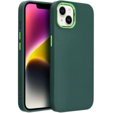 Zone Frame Case szilikon tok fémhatású kamera keret Samsung Galaxy A35 5G zöld tok és táska