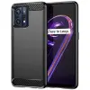 Zone Szilikon tok szálcsiszolt karbon minta Realme 9/9 Pro fekete