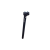 Zoom alu nyeregcső 30,9 x 400 mm, két csavaros, hátrahajló fejjel, fekete