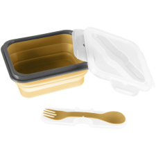 Zopa Kis uzsonnásdoboz evőeszközökkel Mustard Yellow (8595114461264) uzsonnás doboz