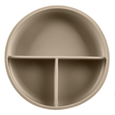 Zopa Osztott tányér tapadókoronggal Sand Beige (8595114460021) tányér és evőeszköz