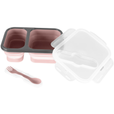 Zopa Snack doboz + evőeszközök, nagy, Old Pink (8595114461332) uzsonnás doboz
