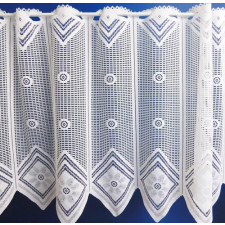 Zorlutex Fehér jaquard vitrage függöny horgolt hatású 45x110cm lakástextília