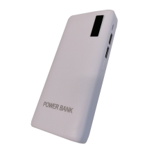 Zseblámpás power bank bőrhatású felülettel - 20000 mAh (BBV) (BBD) power bank